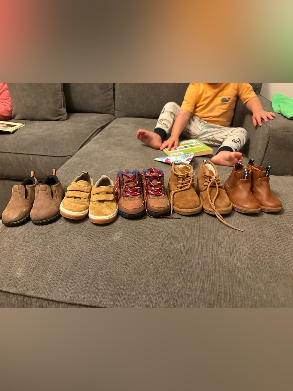 5 pairs of size 6c toddler shoes (Merrells are 5.5)